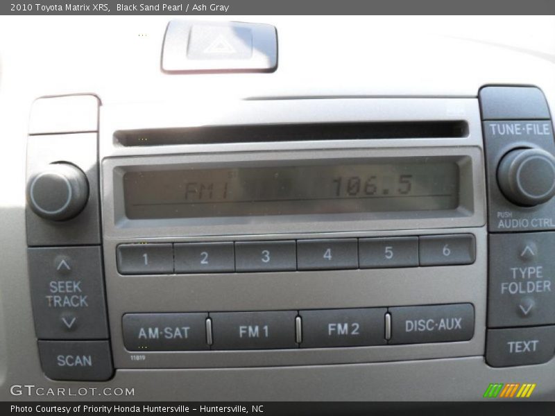 Black Sand Pearl / Ash Gray 2010 Toyota Matrix XRS