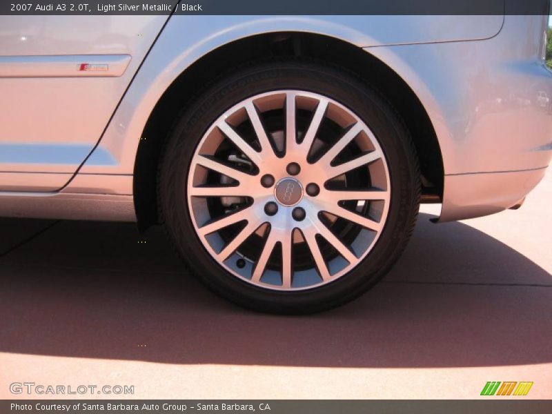 Light Silver Metallic / Black 2007 Audi A3 2.0T