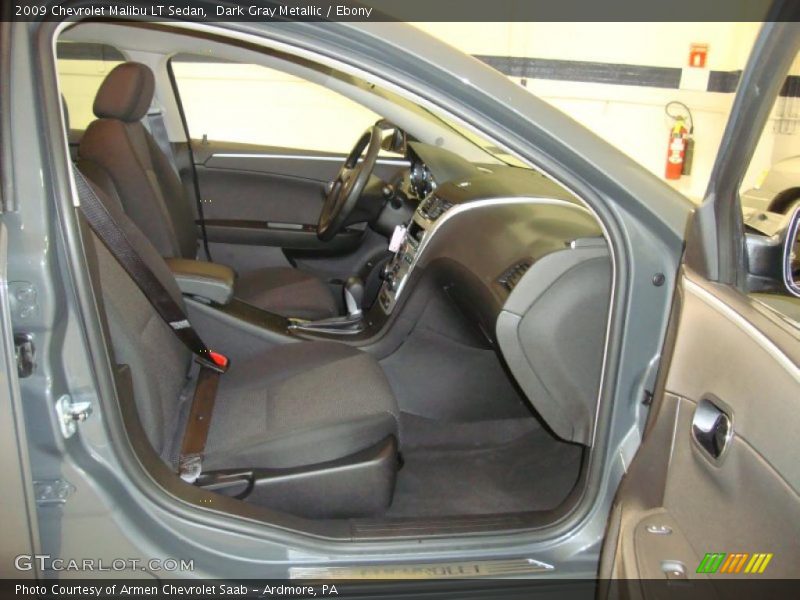 Dark Gray Metallic / Ebony 2009 Chevrolet Malibu LT Sedan