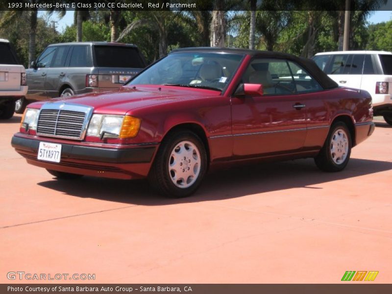 Red / Parchment 1993 Mercedes-Benz E Class 300 CE Cabriolet