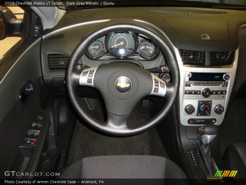 Dark Gray Metallic / Ebony 2009 Chevrolet Malibu LT Sedan