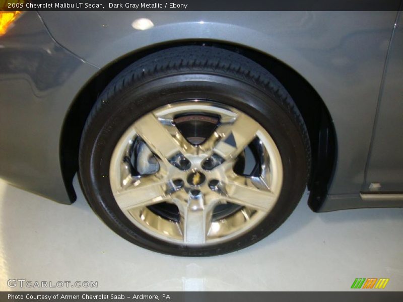 Dark Gray Metallic / Ebony 2009 Chevrolet Malibu LT Sedan