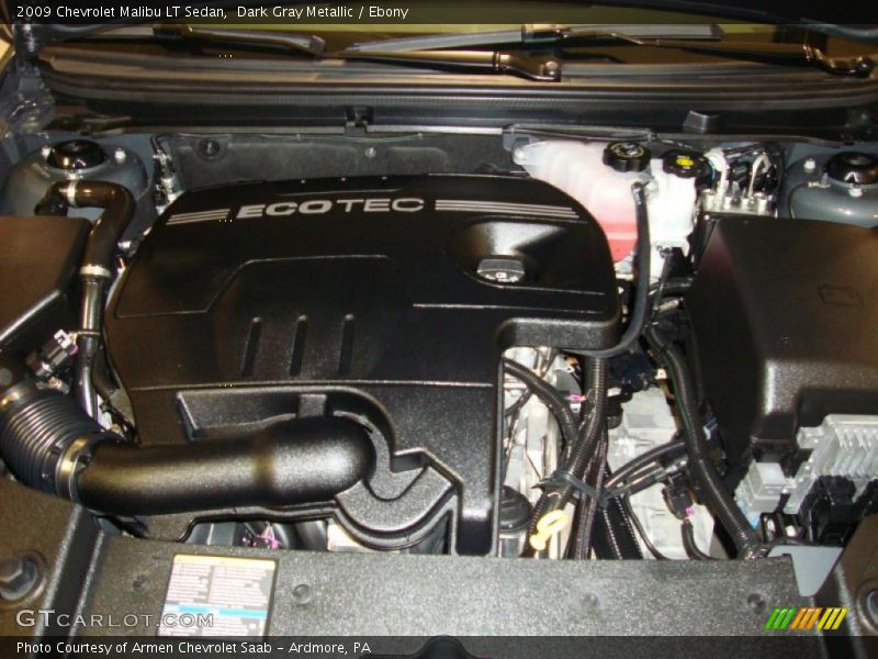 Dark Gray Metallic / Ebony 2009 Chevrolet Malibu LT Sedan