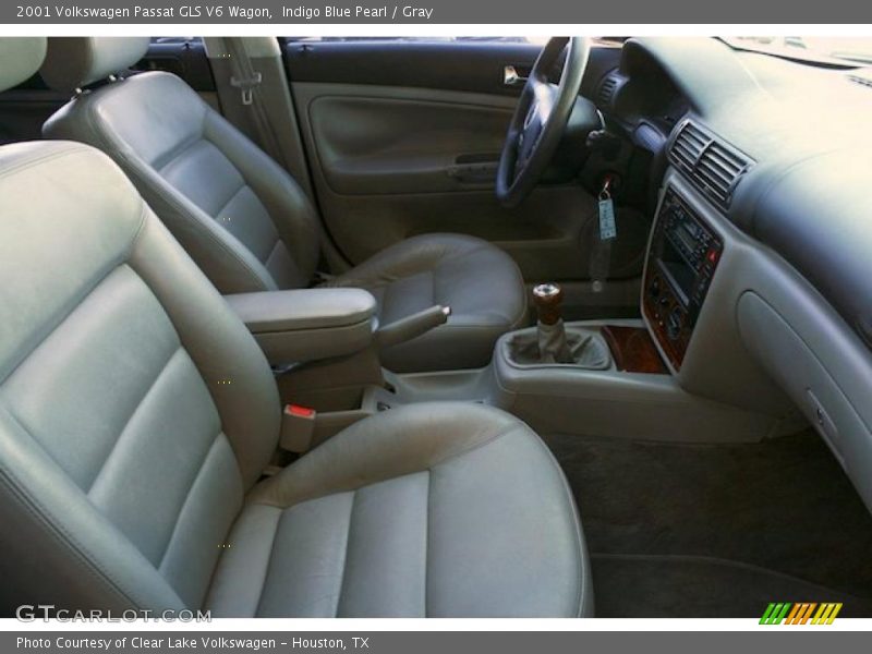 Indigo Blue Pearl / Gray 2001 Volkswagen Passat GLS V6 Wagon