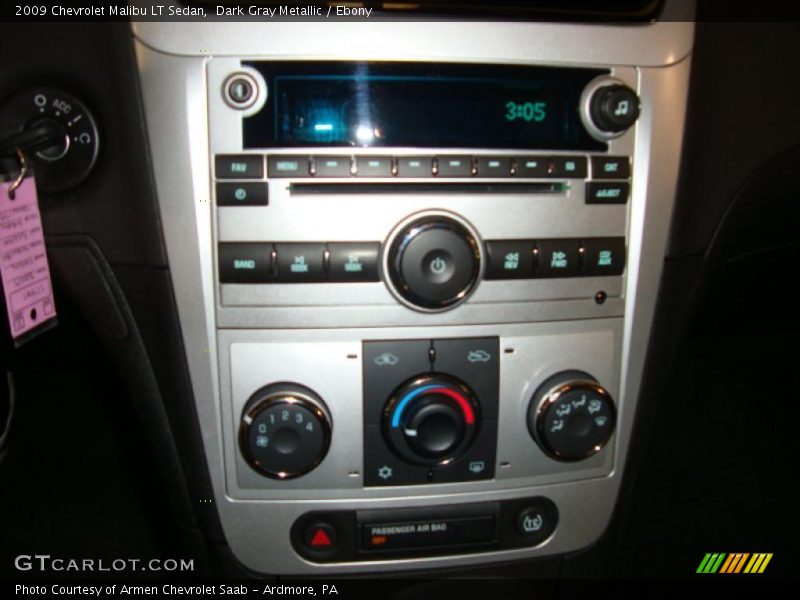 Dark Gray Metallic / Ebony 2009 Chevrolet Malibu LT Sedan