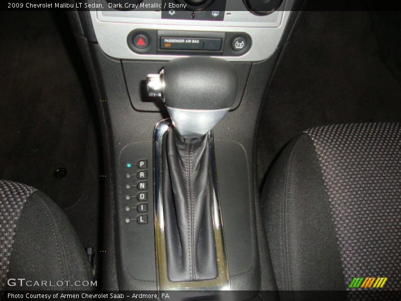 Dark Gray Metallic / Ebony 2009 Chevrolet Malibu LT Sedan