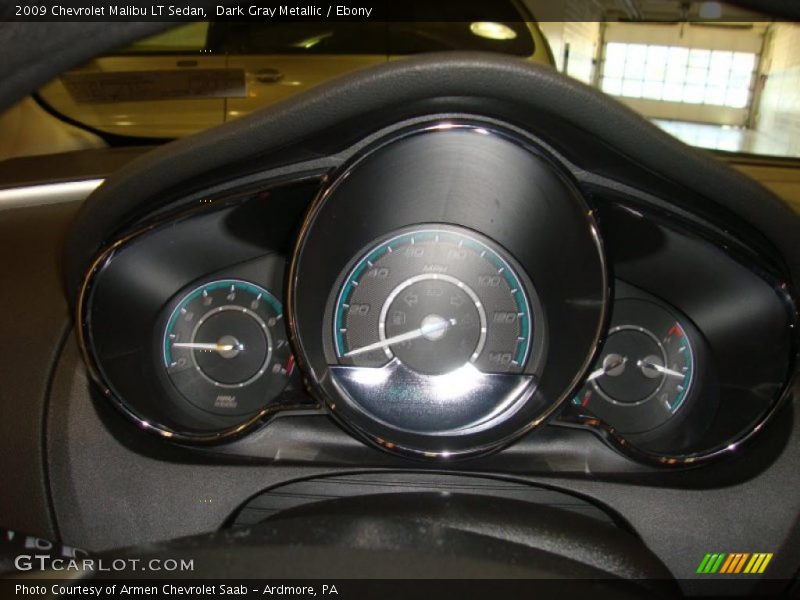 Dark Gray Metallic / Ebony 2009 Chevrolet Malibu LT Sedan