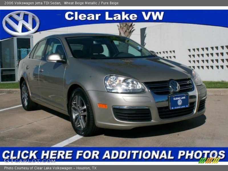 Wheat Beige Metallic / Pure Beige 2006 Volkswagen Jetta TDI Sedan