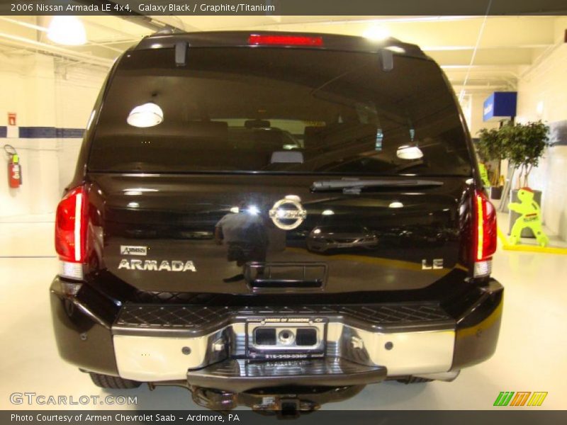 Galaxy Black / Graphite/Titanium 2006 Nissan Armada LE 4x4