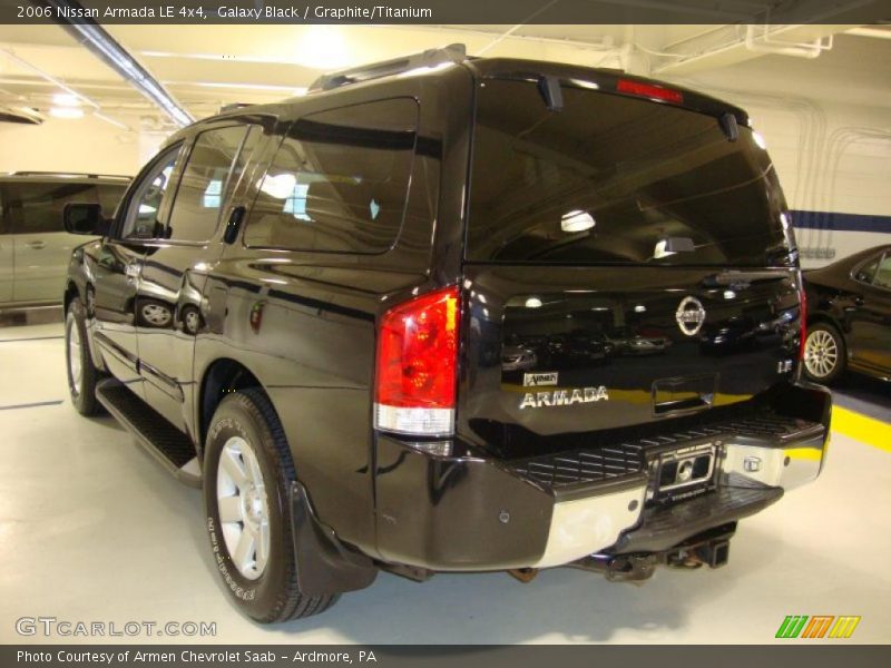 Galaxy Black / Graphite/Titanium 2006 Nissan Armada LE 4x4