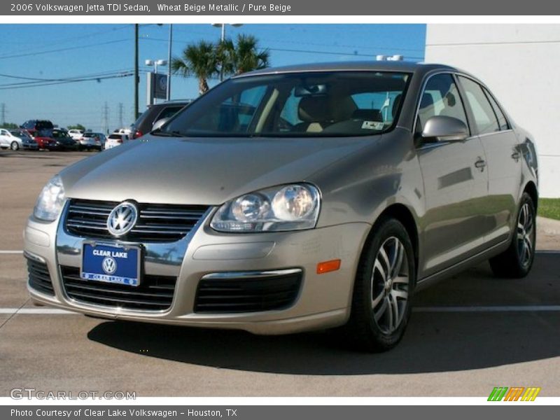 Wheat Beige Metallic / Pure Beige 2006 Volkswagen Jetta TDI Sedan