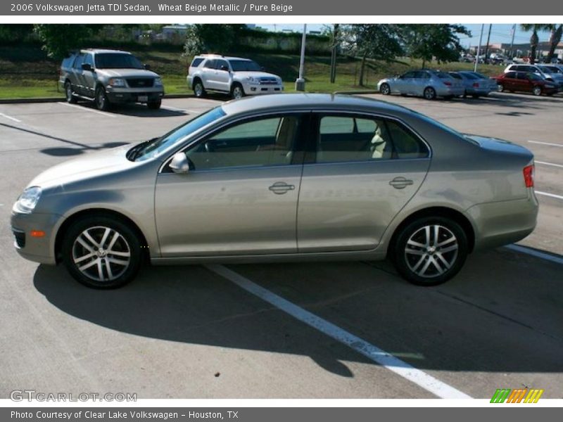 Wheat Beige Metallic / Pure Beige 2006 Volkswagen Jetta TDI Sedan