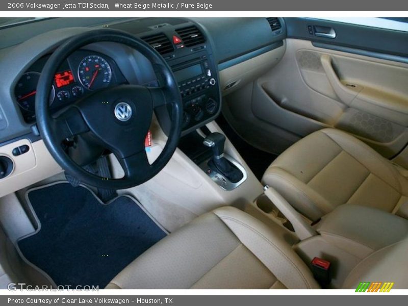 Wheat Beige Metallic / Pure Beige 2006 Volkswagen Jetta TDI Sedan