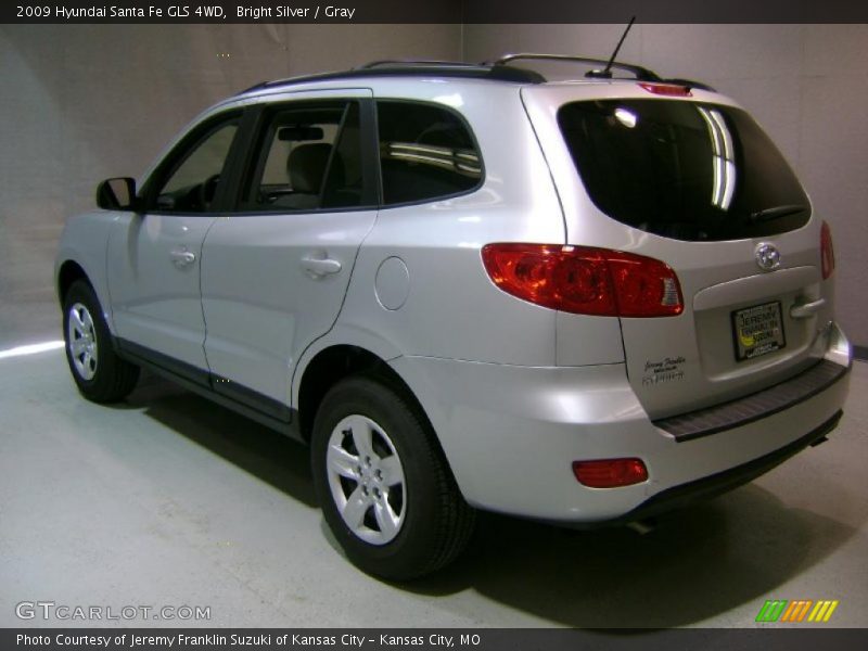 Bright Silver / Gray 2009 Hyundai Santa Fe GLS 4WD
