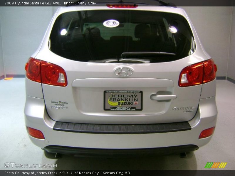 Bright Silver / Gray 2009 Hyundai Santa Fe GLS 4WD