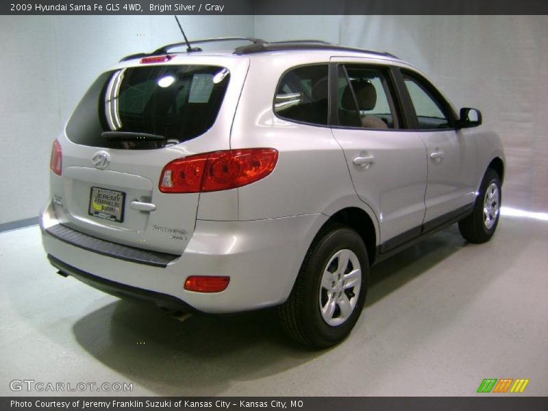 Bright Silver / Gray 2009 Hyundai Santa Fe GLS 4WD