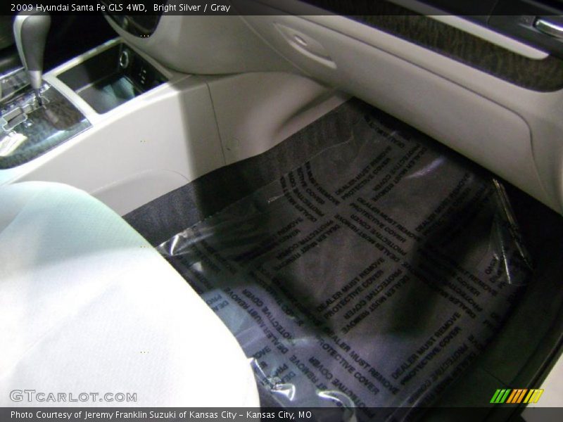 Bright Silver / Gray 2009 Hyundai Santa Fe GLS 4WD