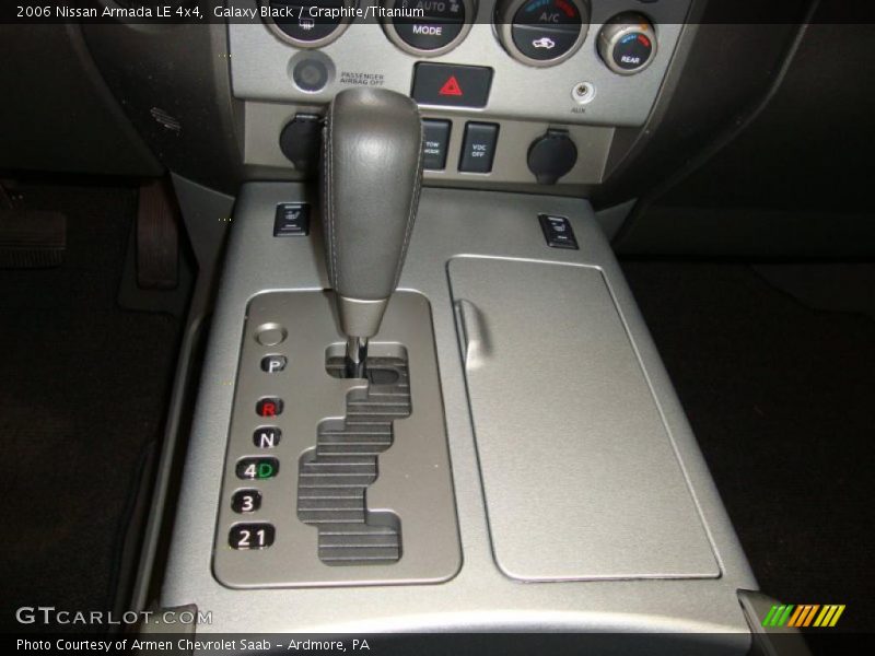 Galaxy Black / Graphite/Titanium 2006 Nissan Armada LE 4x4