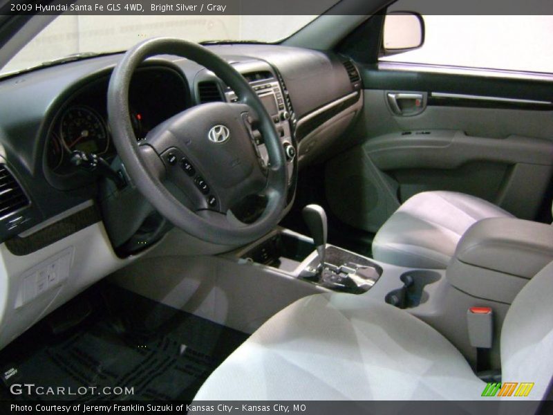 Bright Silver / Gray 2009 Hyundai Santa Fe GLS 4WD