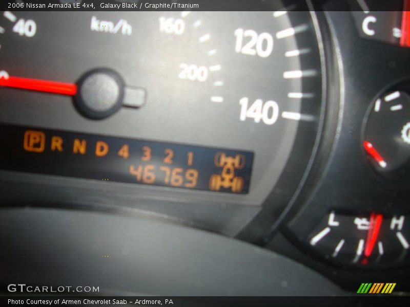 Galaxy Black / Graphite/Titanium 2006 Nissan Armada LE 4x4