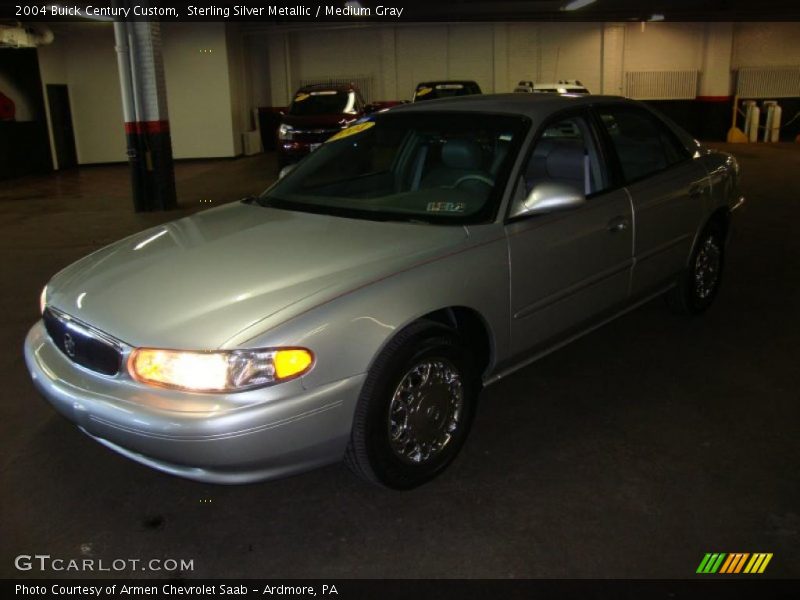 Sterling Silver Metallic / Medium Gray 2004 Buick Century Custom