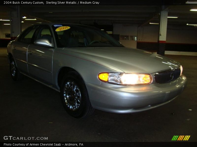 Sterling Silver Metallic / Medium Gray 2004 Buick Century Custom