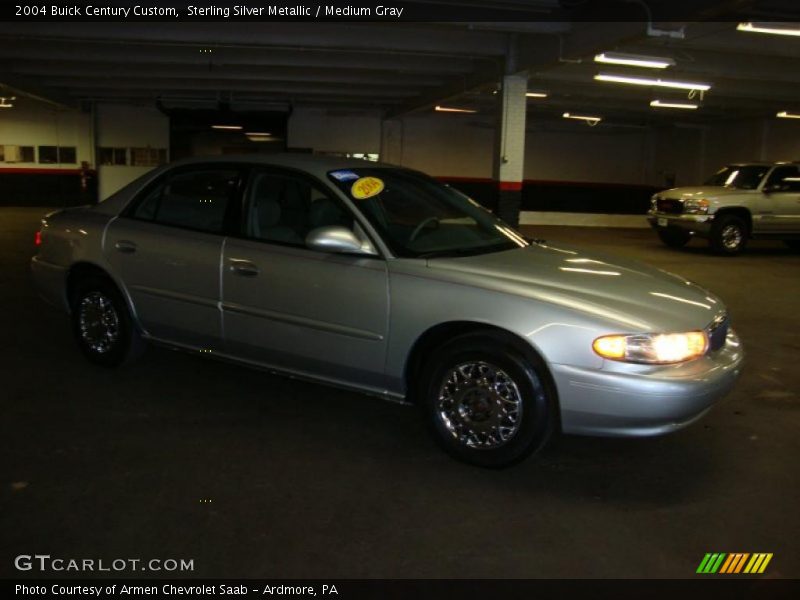 Sterling Silver Metallic / Medium Gray 2004 Buick Century Custom
