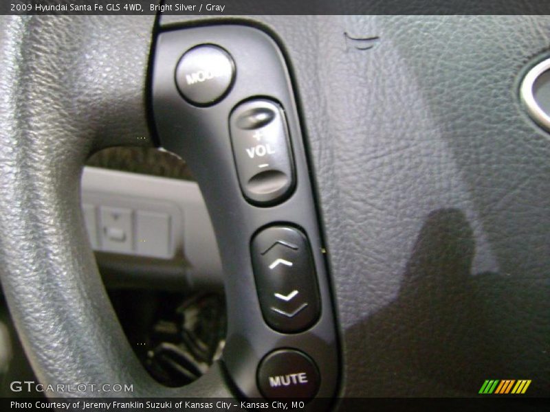 Bright Silver / Gray 2009 Hyundai Santa Fe GLS 4WD