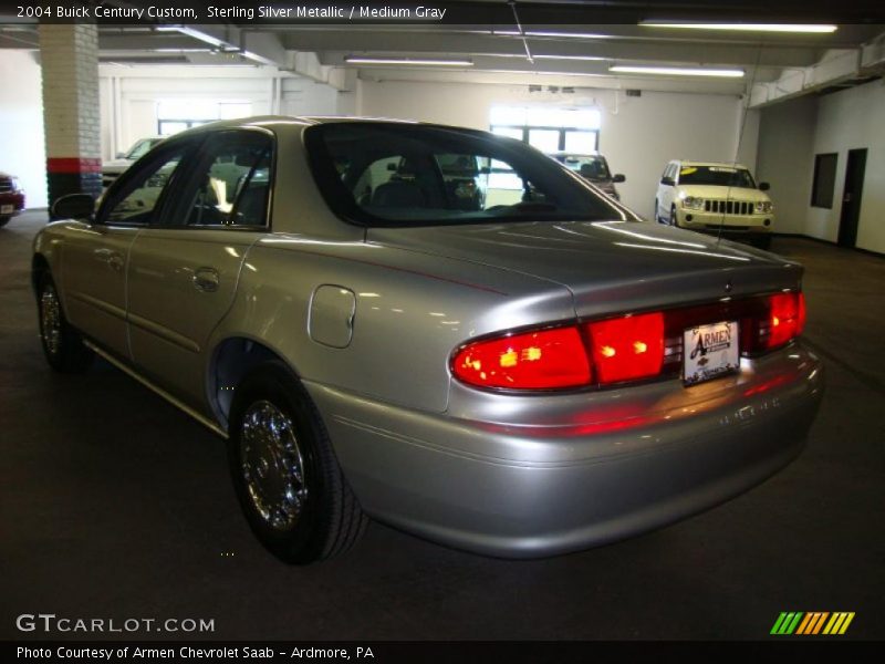 Sterling Silver Metallic / Medium Gray 2004 Buick Century Custom