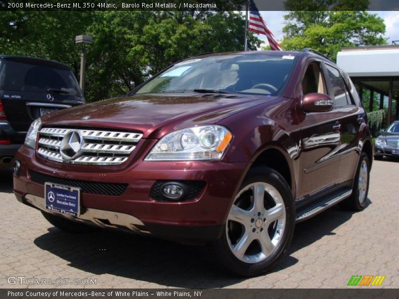 Barolo Red Metallic / Macadamia 2008 Mercedes-Benz ML 350 4Matic
