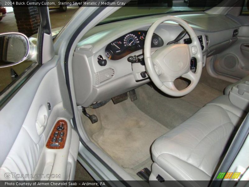 Sterling Silver Metallic / Medium Gray 2004 Buick Century Custom