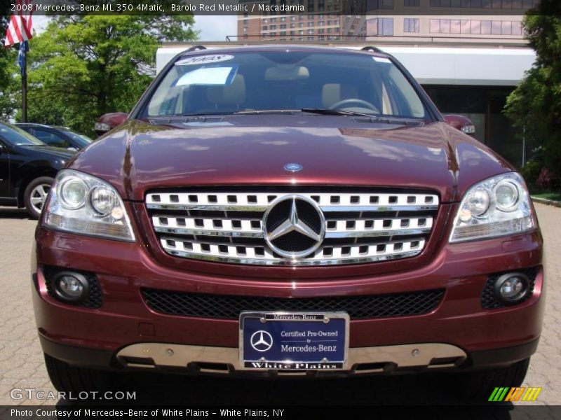 Barolo Red Metallic / Macadamia 2008 Mercedes-Benz ML 350 4Matic