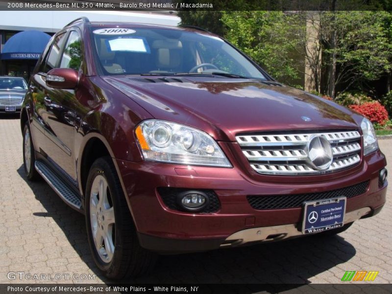 Barolo Red Metallic / Macadamia 2008 Mercedes-Benz ML 350 4Matic