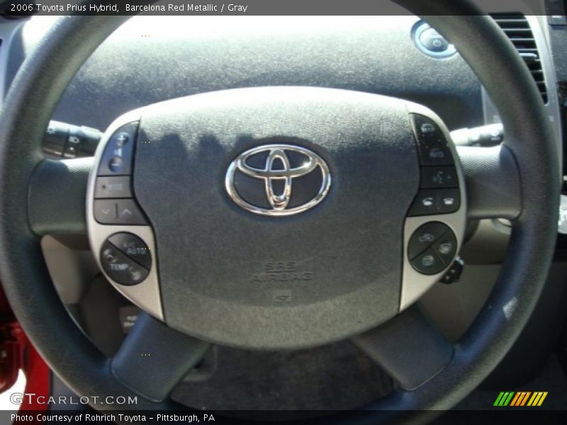 Barcelona Red Metallic / Gray 2006 Toyota Prius Hybrid