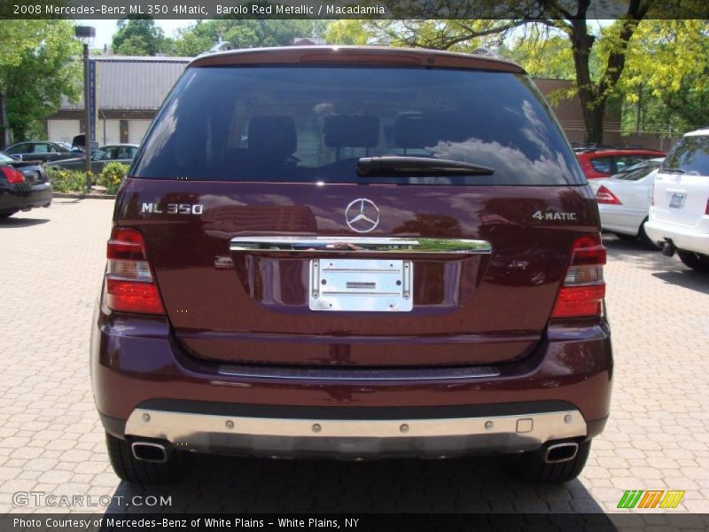 Barolo Red Metallic / Macadamia 2008 Mercedes-Benz ML 350 4Matic