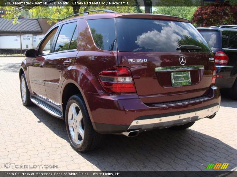 Barolo Red Metallic / Macadamia 2008 Mercedes-Benz ML 350 4Matic