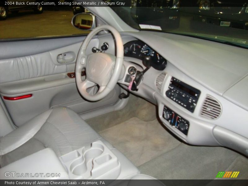 Sterling Silver Metallic / Medium Gray 2004 Buick Century Custom