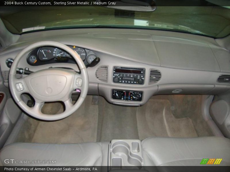 Sterling Silver Metallic / Medium Gray 2004 Buick Century Custom