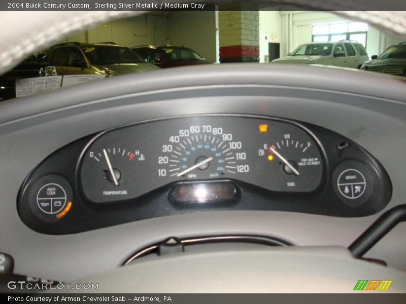 Sterling Silver Metallic / Medium Gray 2004 Buick Century Custom