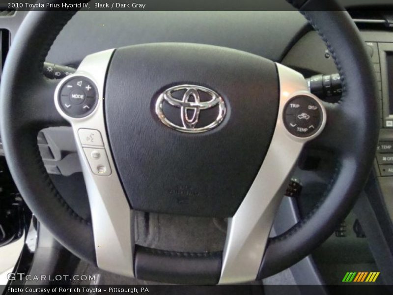 Black / Dark Gray 2010 Toyota Prius Hybrid IV