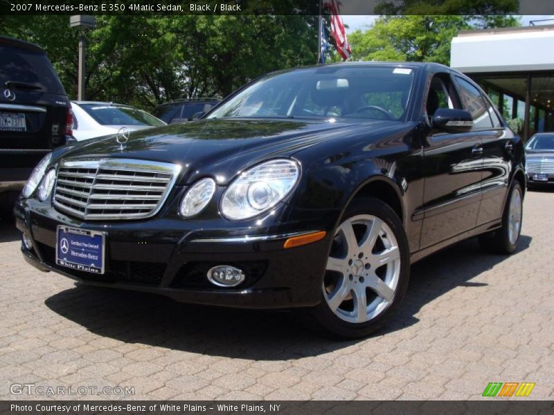 Black / Black 2007 Mercedes-Benz E 350 4Matic Sedan