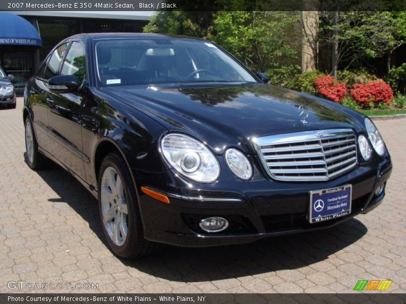 Black / Black 2007 Mercedes-Benz E 350 4Matic Sedan