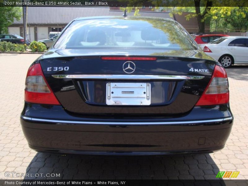 Black / Black 2007 Mercedes-Benz E 350 4Matic Sedan