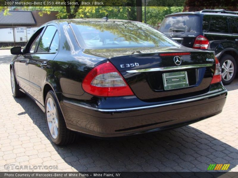 Black / Black 2007 Mercedes-Benz E 350 4Matic Sedan