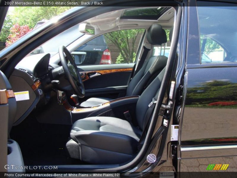 Black / Black 2007 Mercedes-Benz E 350 4Matic Sedan