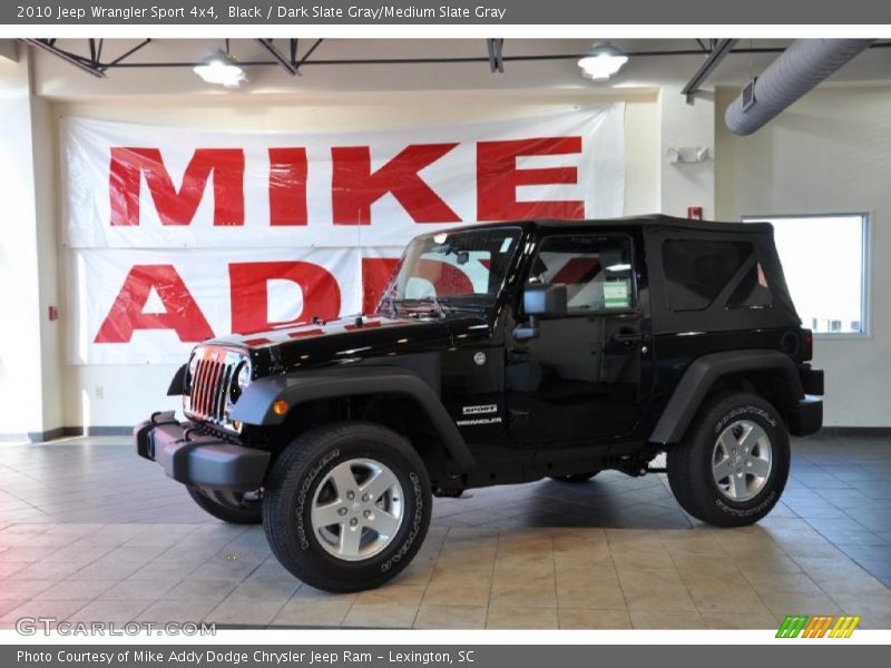 Black / Dark Slate Gray/Medium Slate Gray 2010 Jeep Wrangler Sport 4x4
