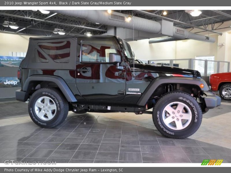 Black / Dark Slate Gray/Medium Slate Gray 2010 Jeep Wrangler Sport 4x4