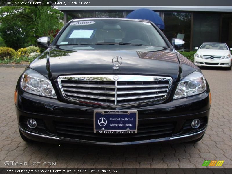 Black / Black 2009 Mercedes-Benz C 300 4Matic