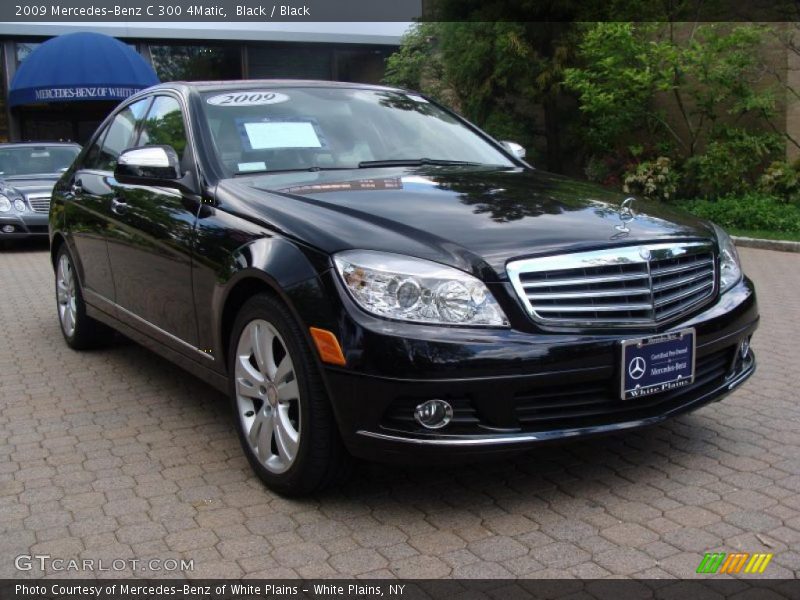 Black / Black 2009 Mercedes-Benz C 300 4Matic