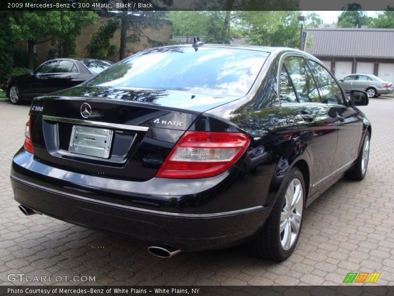 Black / Black 2009 Mercedes-Benz C 300 4Matic